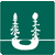 graphic of two softwood trees connected by underground water