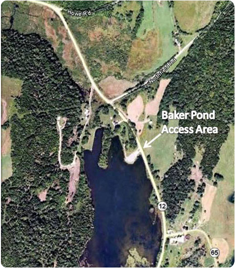 baker pond map