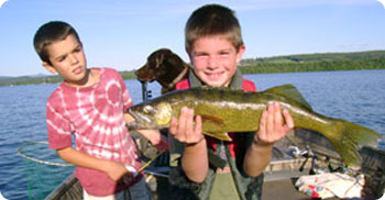 boys with fish