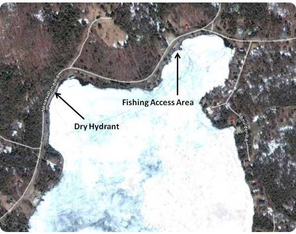 newark pond map