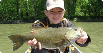 boy with fish