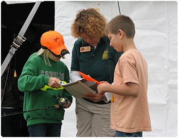 LGF instructor and students