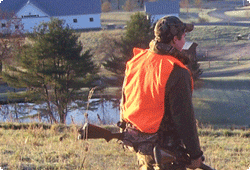 hunter on hilltop